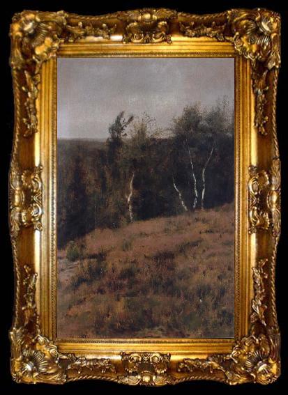 framed  Fernand Khnopff In Fosset,Birches, ta009-2